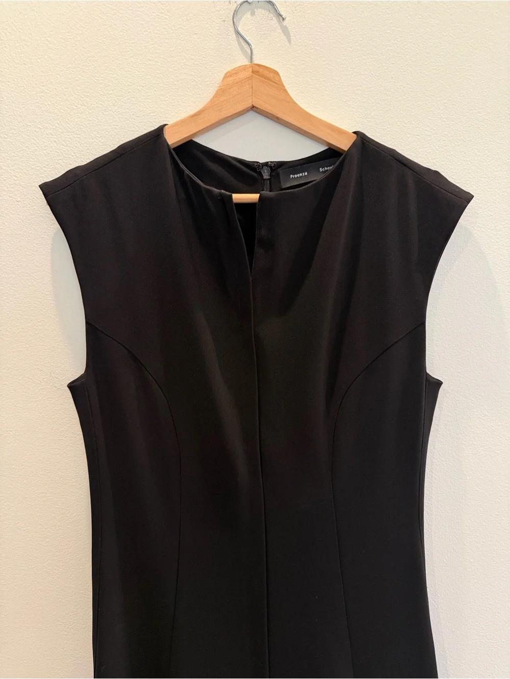 Proenza Schouler Women's Georgia Dress Black Sleeveless A-Line Dress - Picture 9 of 15